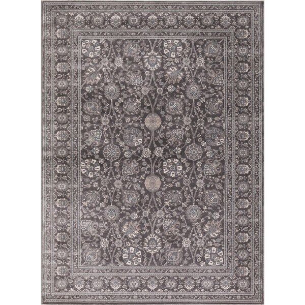 Concord Global 7 ft. 10 in. x 9 ft. 10 in. Kashan Kashan - Grey 28467 - main